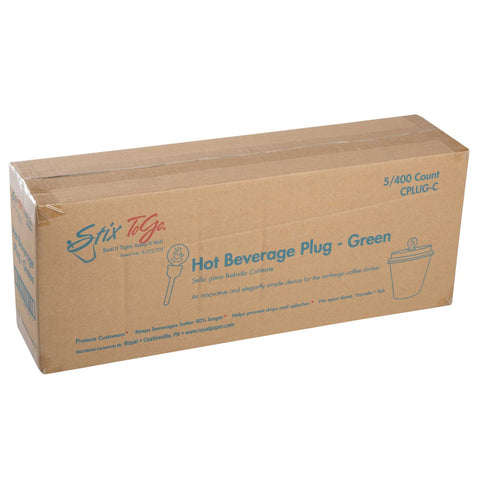 Royal Green Circle Beverage Plug -- 2000 per case.