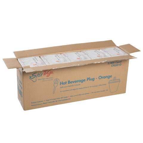 Royal Orange Circle Beverage Plug -- 2000 per case.