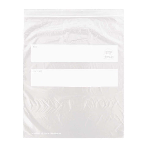 Royal Double Zipper Two Gallon Bag, 13 x 15.63 inch -- 100 per case.