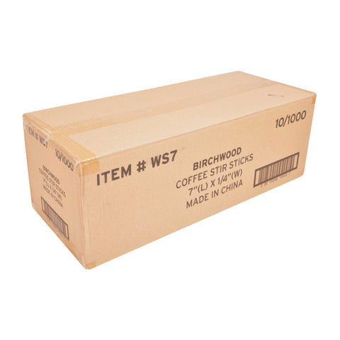 Royal Wood Stir Stick, 7 inch -- 10000 per case.