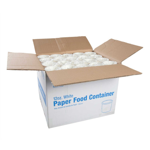 Royal White Paper Food Container, 12 Ounce -- 500 per case.