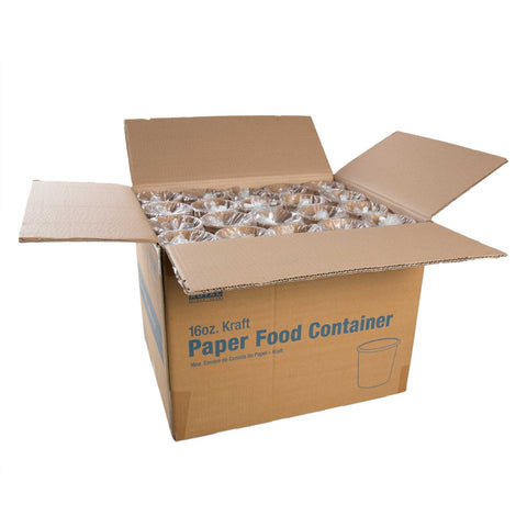 Royal Kraft Paper Food Container, 16 Ounce -- 500 per case.