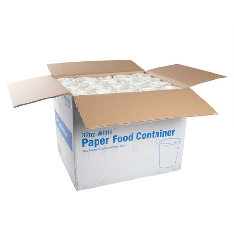 Royal White Paper Food Container, 32 Ounce -- 500 per case.