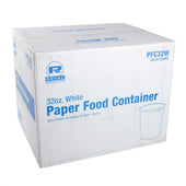 Royal White Paper Food Container, 32 Ounce -- 500 per case.
