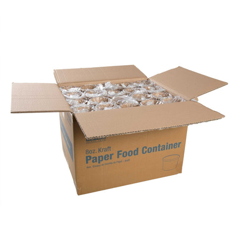 Royal Kraft Paper Food Container, 8 Ounce -- 500 per case.