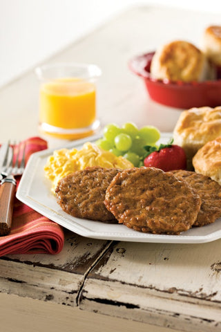 Odoms Tennessee Pride Fully Cooked Trimmed Fried Formed Sausage Patty, 12 Pound.