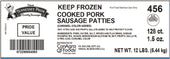Odoms Tennessee Pride Value Fully Cooked Sliced Mild Sausage Patty, 12 Pound.