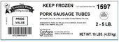 Odoms Tennessee Pride Value Fresh Mild Sausage Tube, 5 pound -- 2 per case