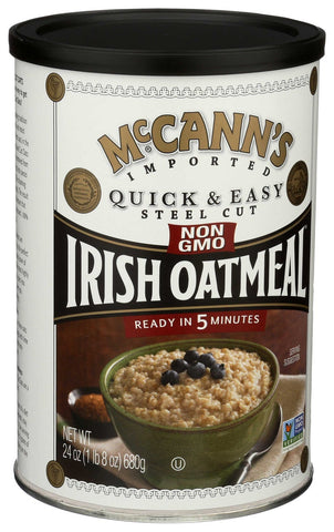 McCanns Quick and Easy Steel Cut Irish Oatmeal, 24 Ounce -- 12 per case.