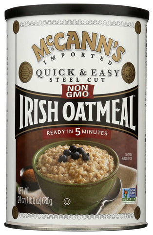 McCanns Quick and Easy Steel Cut Irish Oatmeal, 24 Ounce -- 12 per case.