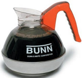 Bunn Easy Pour Black Coffee Decanter with Orange Handle -- 3 per case