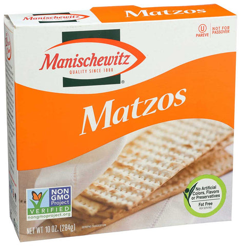 Manischewitz Unsalted Matzo, 10 Ounce -- 12 per case.