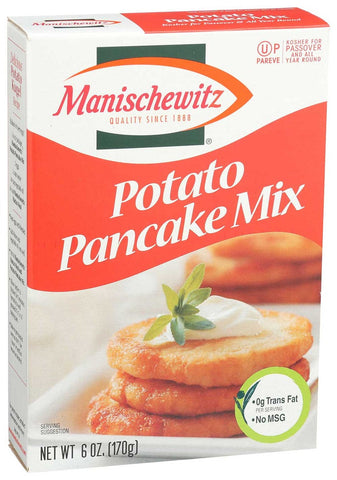 Manischewitz Potato Pancake Mix, 6 Ounce -- 12 per case.