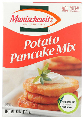 Manischewitz Potato Pancake Mix, 6 Ounce -- 12 per case.