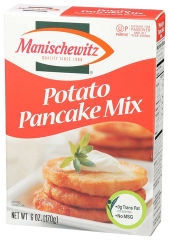 Manischewitz Potato Pancake Mix, 6 Ounce -- 12 per case.