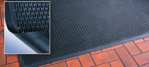 Cactus Mat Ridgescraper Black Floor Mat.