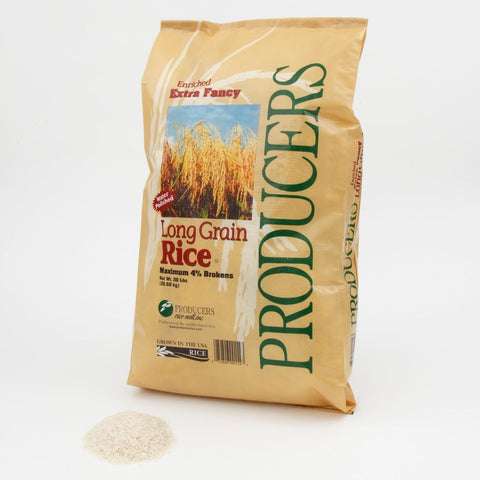 Producers Rice Extra Fancy Long Grain Rice, 50 Pound.
