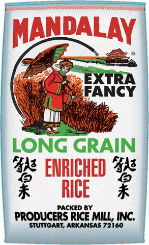 Producers Rice Mandalay Extra Fancy Long Grain Rice, 25 Pound.