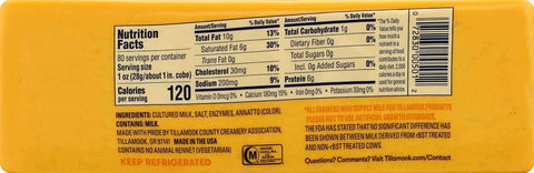 Tillamook Medium Cheddar Cheese, 5 Pound -- 6 per case.
