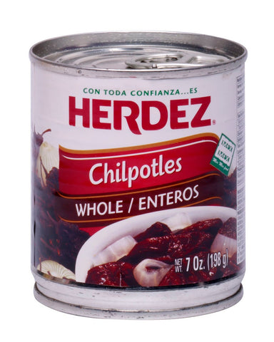 Herdez Chipotle Whole Peppers, 7 Ounce -- 12 per case.