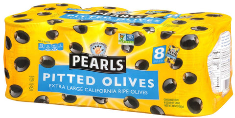 Pearls Extra Large Pitted Ripe Olives, 48 Ounce.
