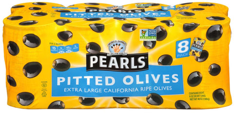 Pearls Extra Large Pitted Ripe Olives, 48 Ounce.