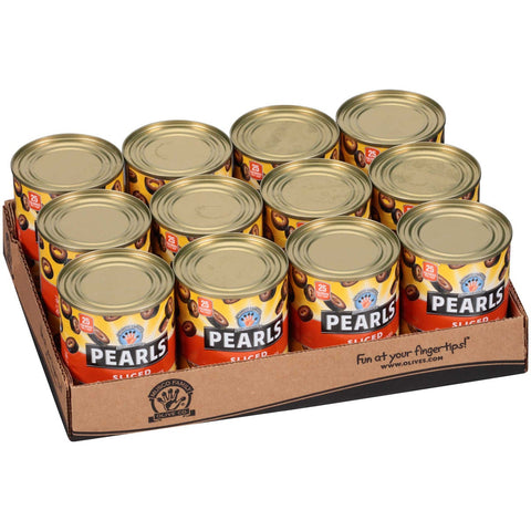 Pearls Sliced Black Olives, 3.8 Ounce -- 12 per case.