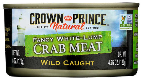 Crown Prince Fancy White Crab Meat, 6 Ounce -- 12 per case.