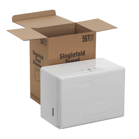 Georgia Pacific White Singlefold Towel Dispenser -- 6 per case.