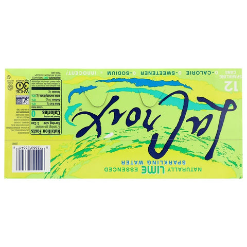 Lacroix Lime Sparkling Water, 12 Fluid Ounce Can -- 24 per case.