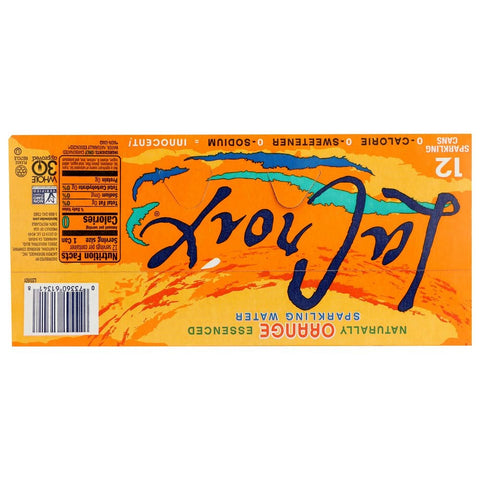 Lacroix Orange Sparkling Water, 12 Fluid Ounce Can -- 24 per case.