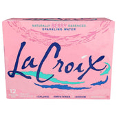 Lacroix Berry Sparkling Water, 12 Fluid Ounce Can -- 24 per case.