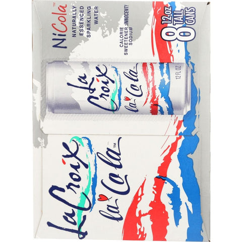 LaCroix Natural Nicola Lacola Sparkling Water, 12 Fluid Ounce - 8 count per pack -- 3 packs per case