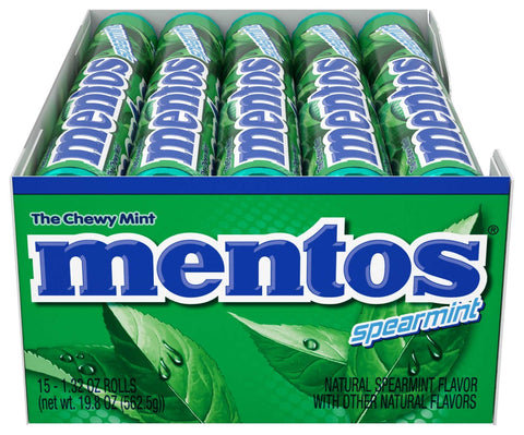 Mentos Spearmint Candy Roll, 1.32 Ounce -- 210 per case.