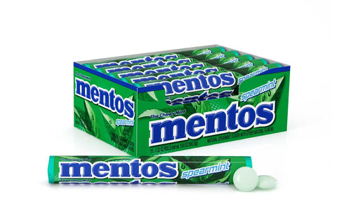 Mentos Spearmint Candy Roll, 1.32 Ounce -- 210 per case.