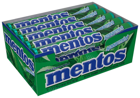 Mentos Spearmint Candy Roll, 1.32 Ounce -- 210 per case.