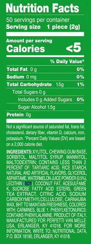Mentos 3.53 Ounce Pure Fresh Watermelon Sugarfree Gum, 6 count per pack -- 6 per case.