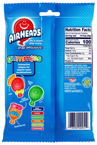 Airheads Gummy Candy, 6 Ounce -- 12 per case.