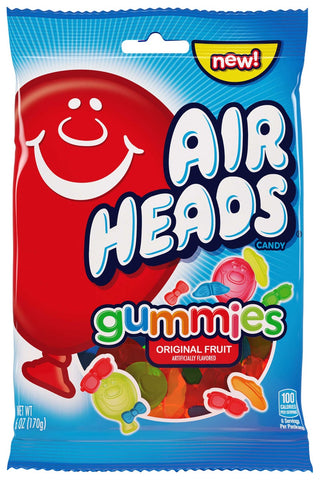 Airheads Gummies Soft Filled and Xtremes Bites - Floor Display, 6 Ounce Peg -- 60 per case.