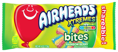 Airheads Bites Xtremes Bites and Mentos Roll - Floor Display -- 168 per case.