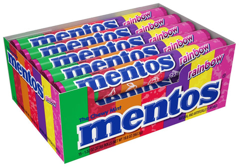 Mentos Rainbow Roll -- 360 per case.