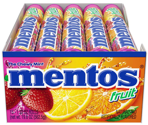 Mentos Chewy Mint Roll - Powerwing Floor Display -- 90 per case.