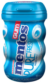 Mentos Pure Fresh 2 Flavor Sugar Free Chewing Gum - Counter Unit -- 24 per case.