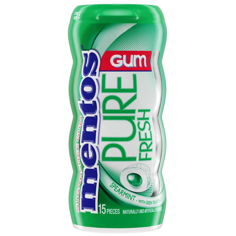 Mentos Spearmint Pure Fresh Gum -- 1800 per case.
