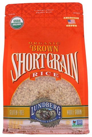 Lundberg Organic Short Grain Brown Rice, 2 pound -- 6 per case.