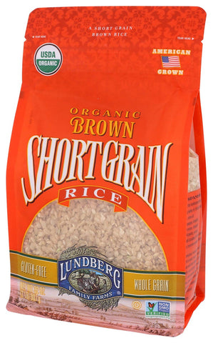 Lundberg Organic Short Grain Brown Rice, 2 pound -- 6 per case.