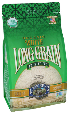 Lundberg Farms Organic Long Grain White Rice, 2 Pound -- 6 per case
