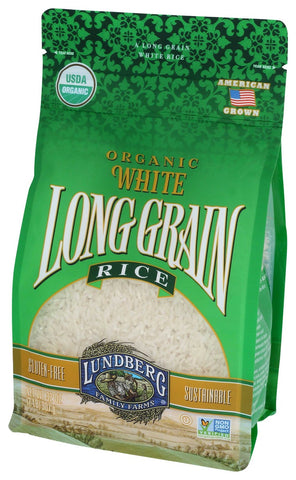 Lundberg Farms Organic Long Grain White Rice, 2 Pound -- 6 per case