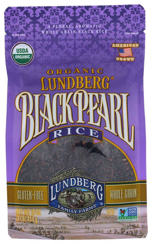 Lundberg Organic Black Pearl Rice, 1 Pound -- 6 per case.