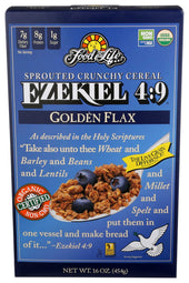 Ezekie Organic Golden Flax Sprouted Grain Cereal, 16 Ounce -- 6 per case.